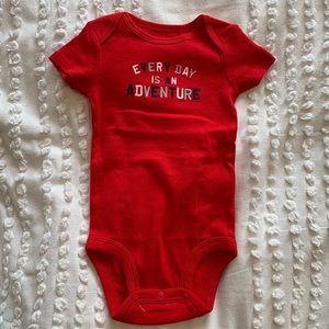Simple Joys Red Infant Onesie in 3-6M